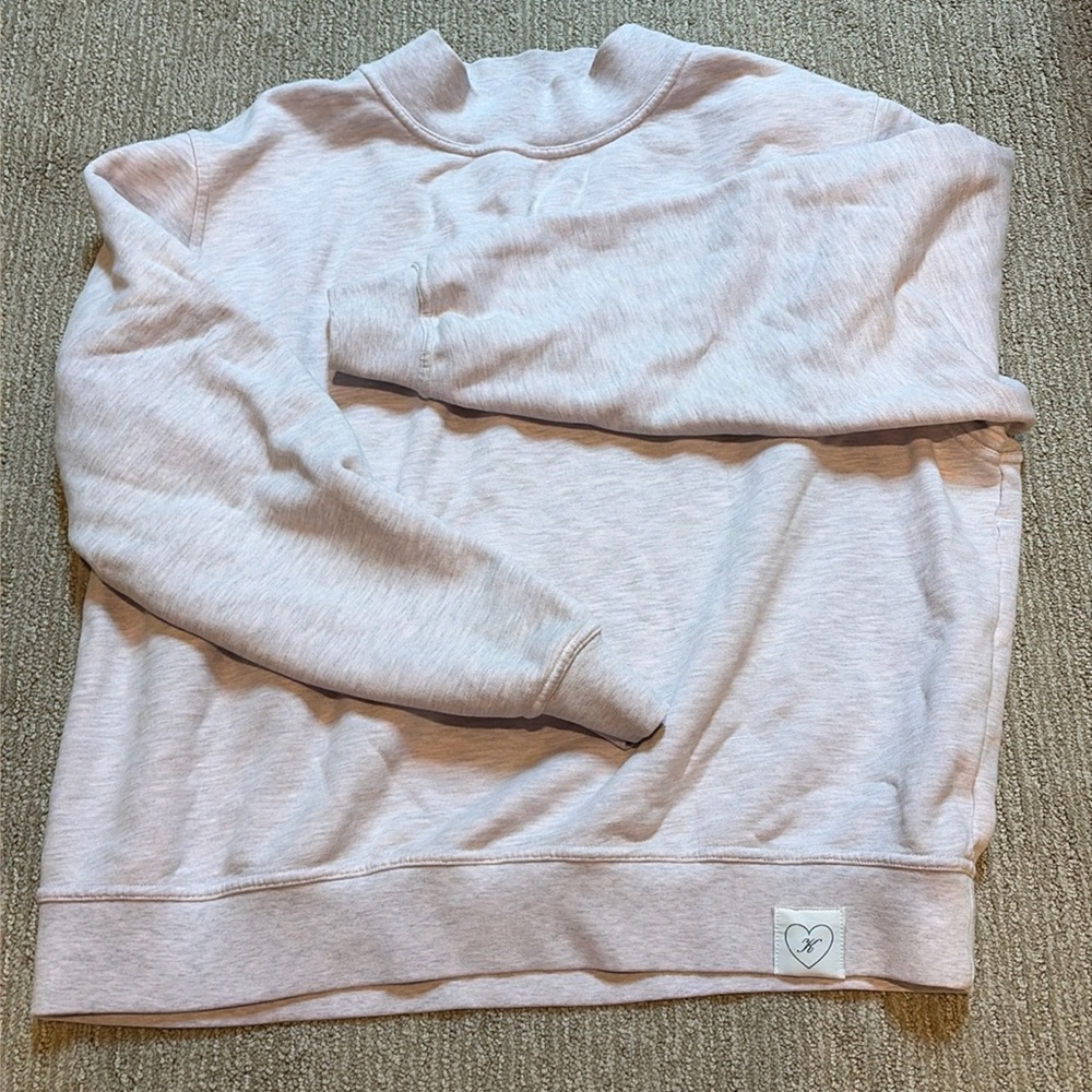 Kaete by GN reversible heather pink mock neck size L/XL